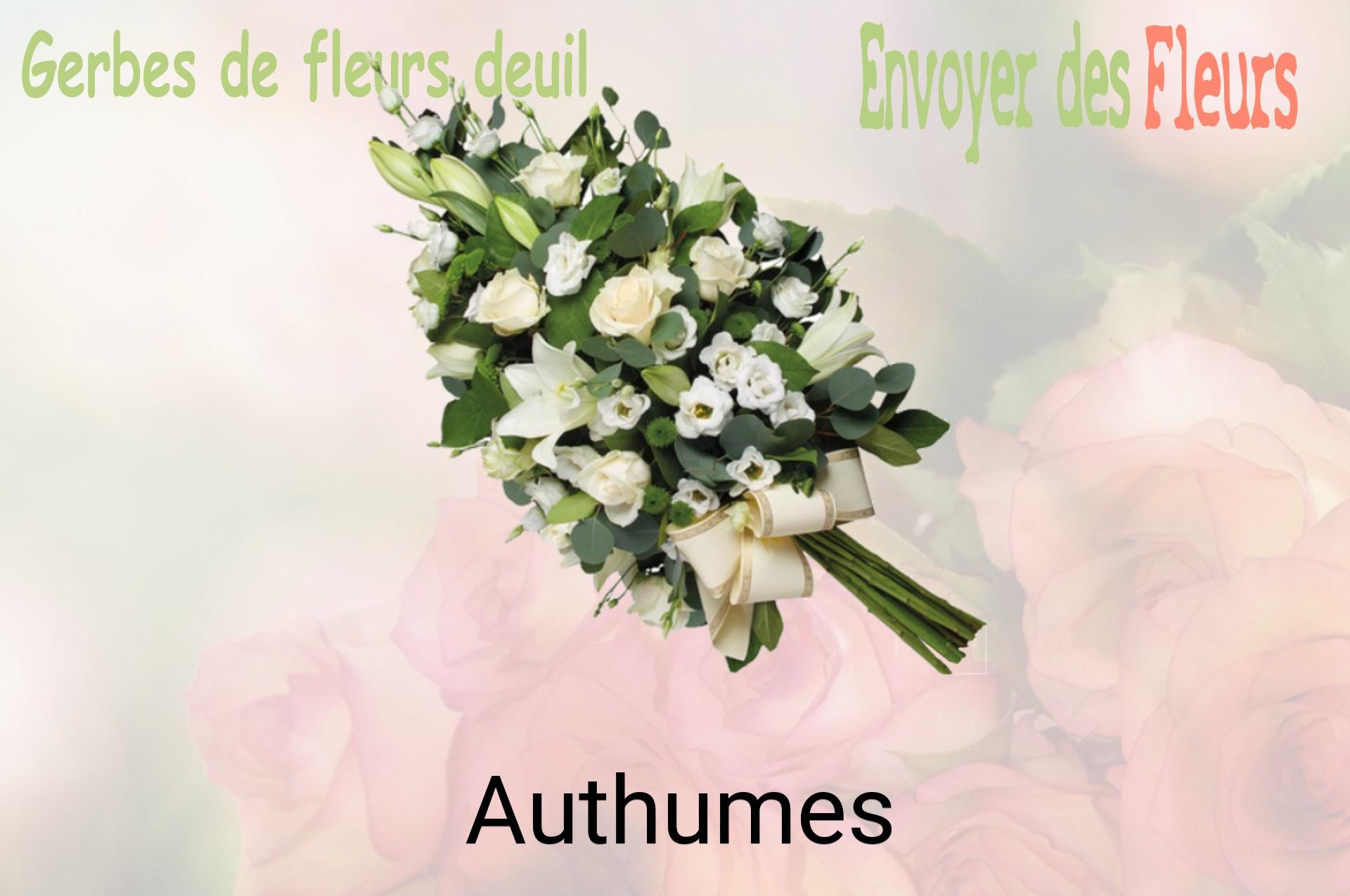 Gerbe de fleurs de deuil livrée à Authumes